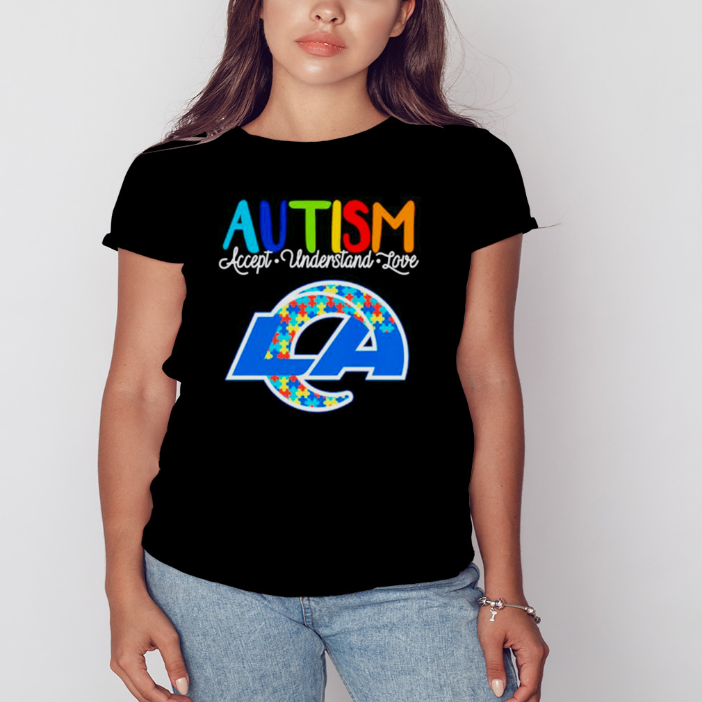 Los Angeles Rams Autism Awareness Accept Understand Love Shirt