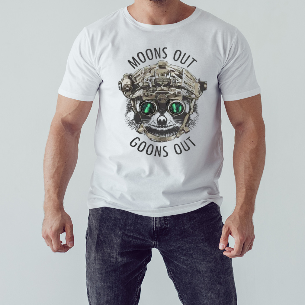 Racoon moons out goons out shirt