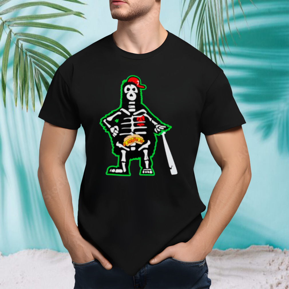 Skeleton Philly phan to the bone shirt