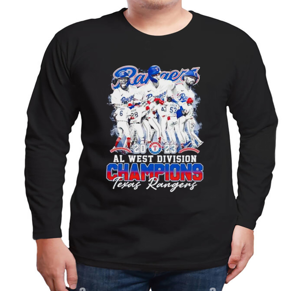 Texas Rangers 2023 AL West Division Champions Baseball Jersey - Cathottees