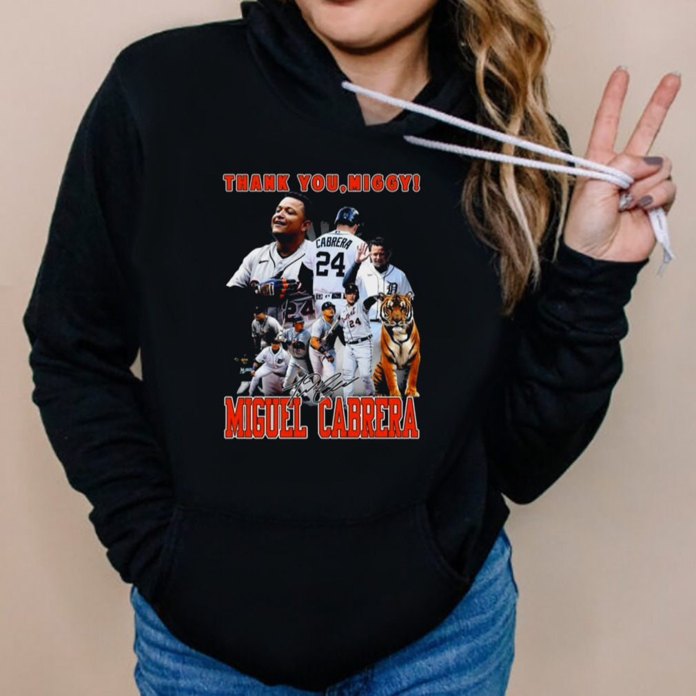 Official Thank You Miggy Miguel Cabrera Signature T-Shirt, hoodie
