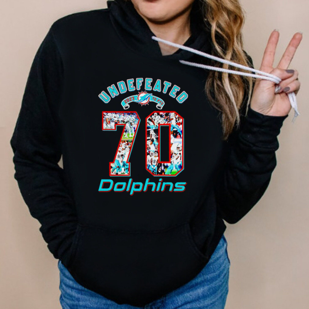 Miami Dolphins Undefeated 70 Points 2023 Shirt - Limotees