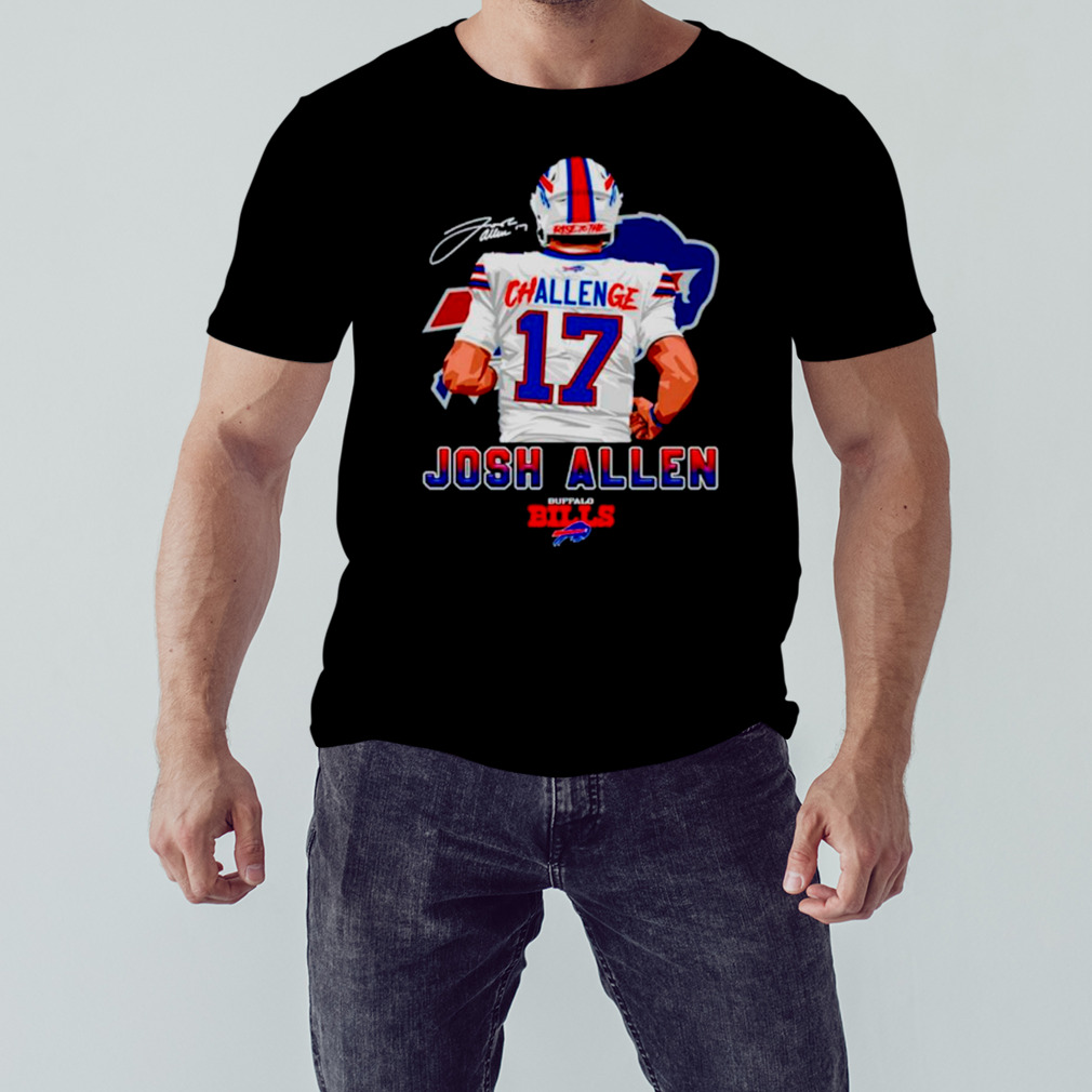 Buffalo Bills Challenge 17 Josh Allen Signature shirt, hoodie, longsleeve,  sweatshirt, v-neck tee