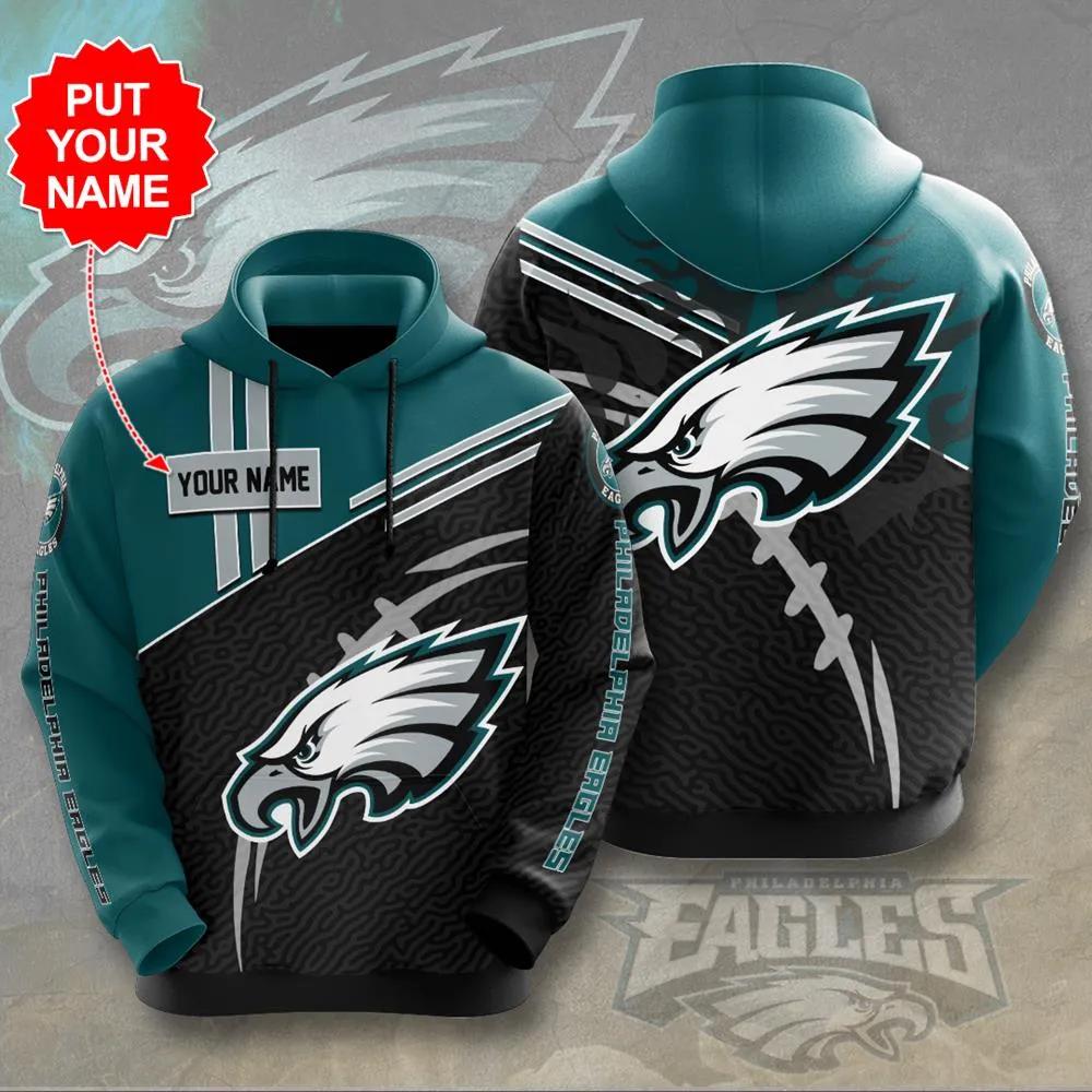 Philadelphia Eagles NFL Green 3D Hoodie Zip Hoodie For Men And Women Sport  Gift - Banantees