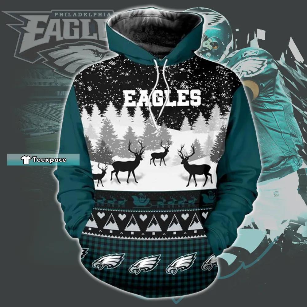 Philadelphia Eagles Christmas Hoodie Eagles Gifts For Him - Teexpace