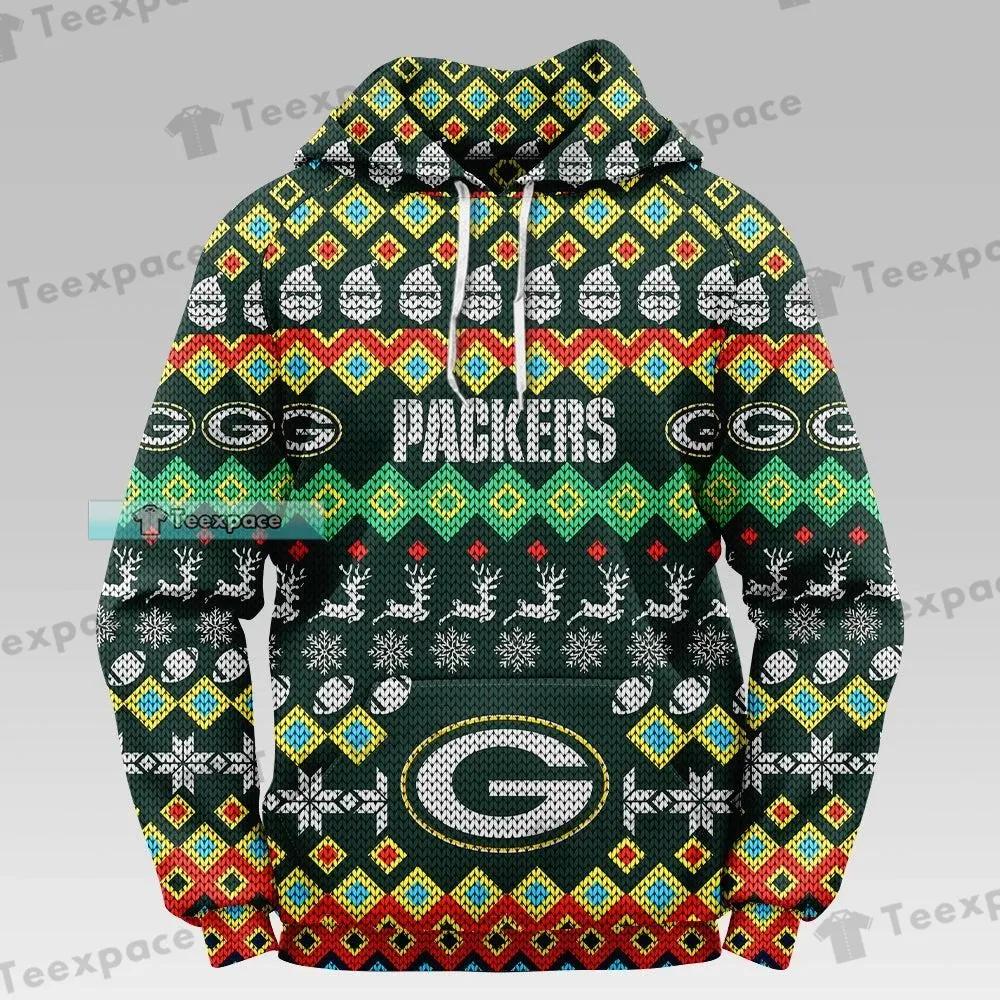 Green Bay Packers NFL Christmas Grinch in Chimney 3D Hoodie