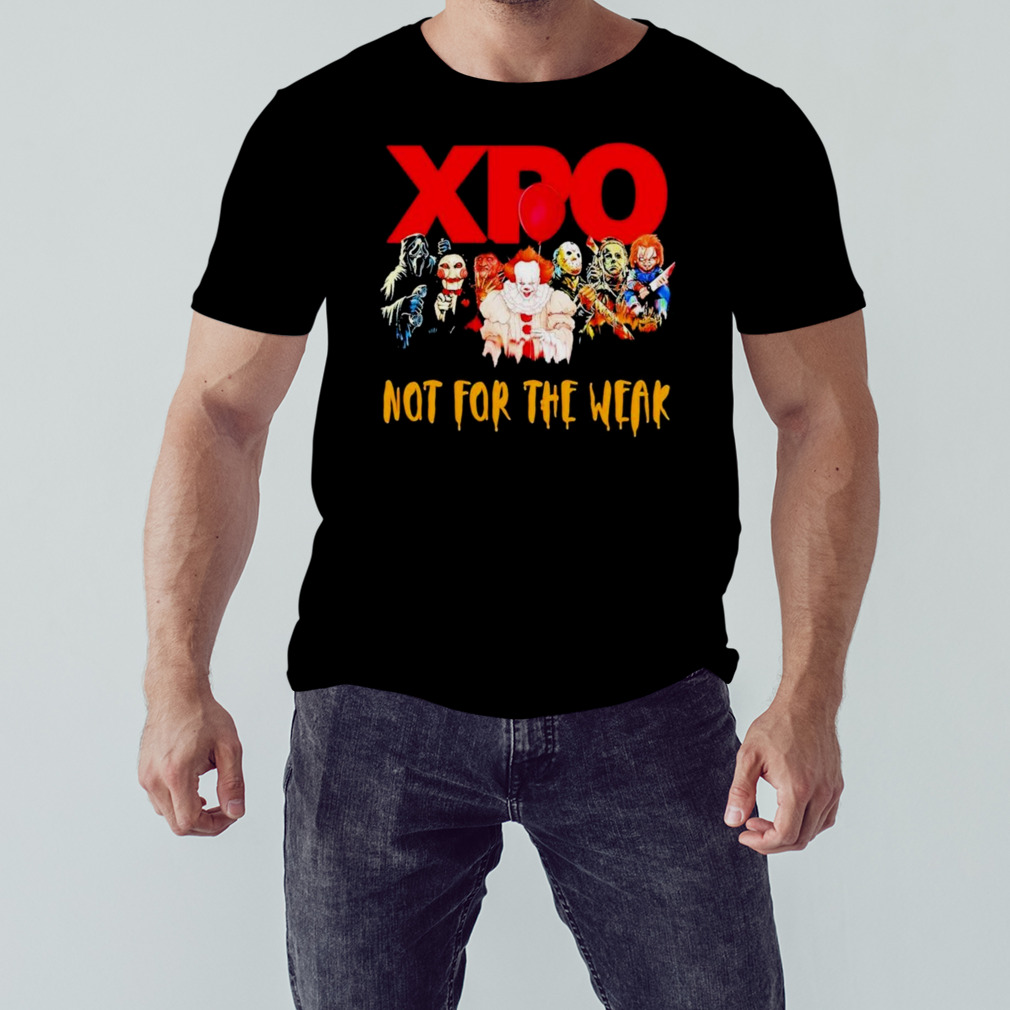 Horror Movie Characters Xpo Not For The Weak Halloween 2023 T-shirt