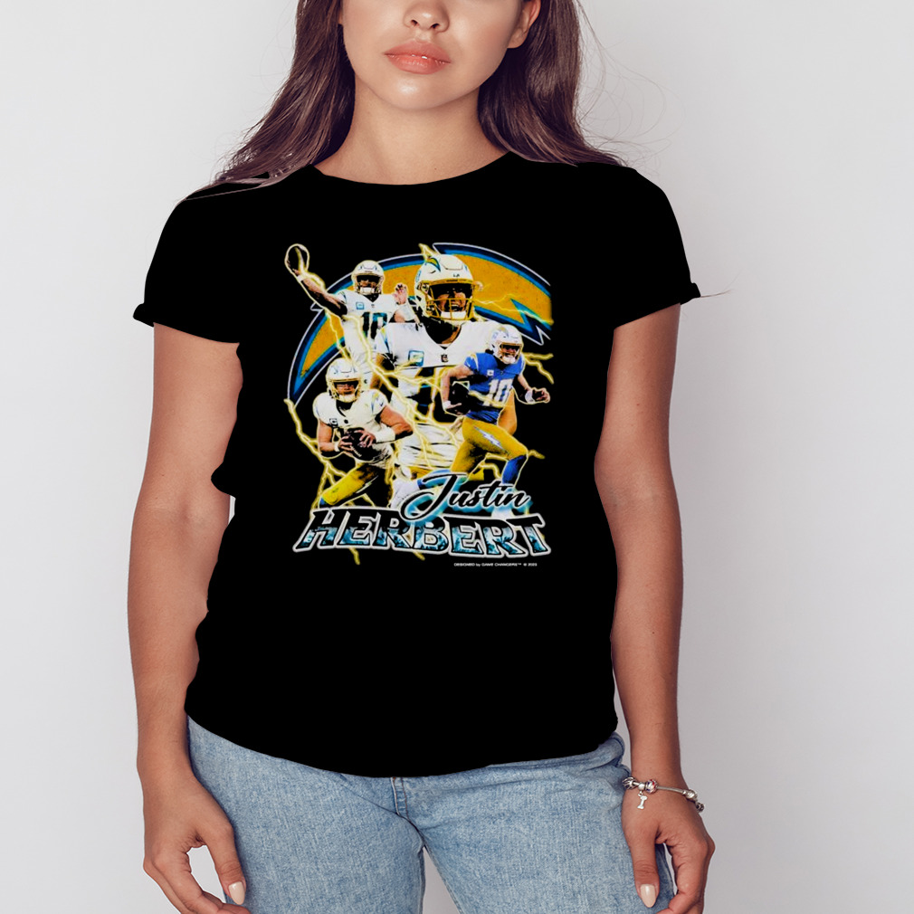 Los Angeles Chargers T Shirt Womens Printed Floral V-Neck in 2023