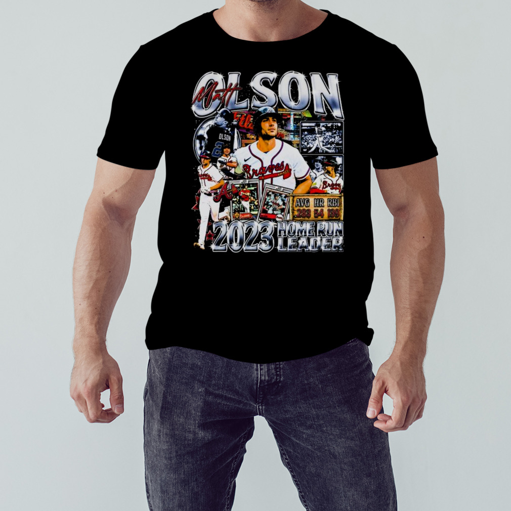 Matt Olson 2023 Home Run Leader Atlanta Braves Vintage 2023 Shirt
