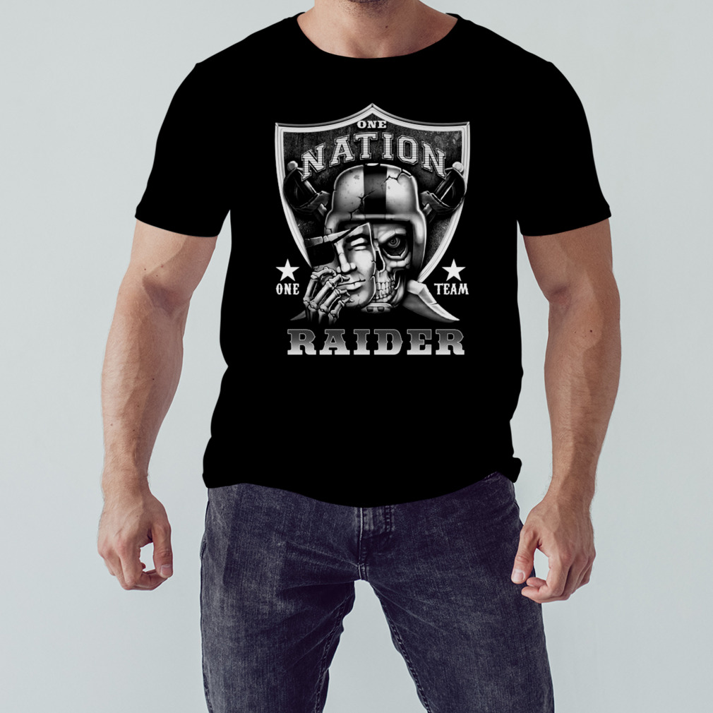 Skull One Nation One Team Las Vegas Raiders Shirt, hoodie, sweater