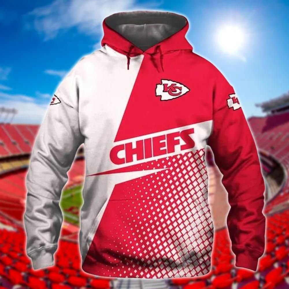 Kansas City Chiefs Camo Black 3D Hoodie Chiefs Gift - Teexpace