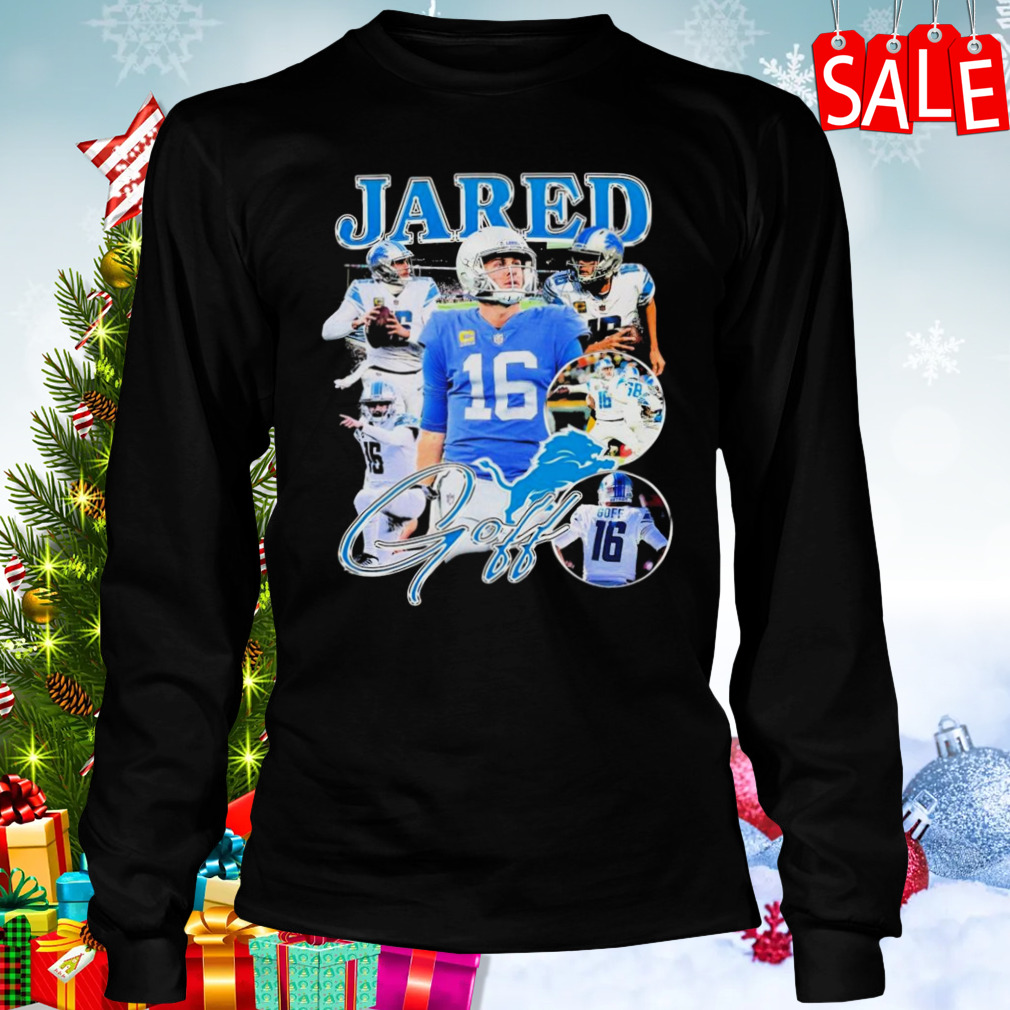 Detroit Football Sweatshirt Jared Goff Shirt Retro Foobal 