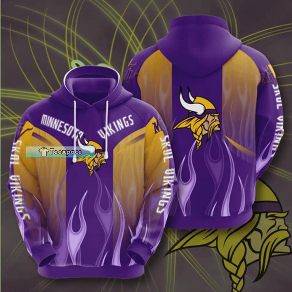 Minnesota Vikings Hoodies Death Smoke Graphic Gift For Men