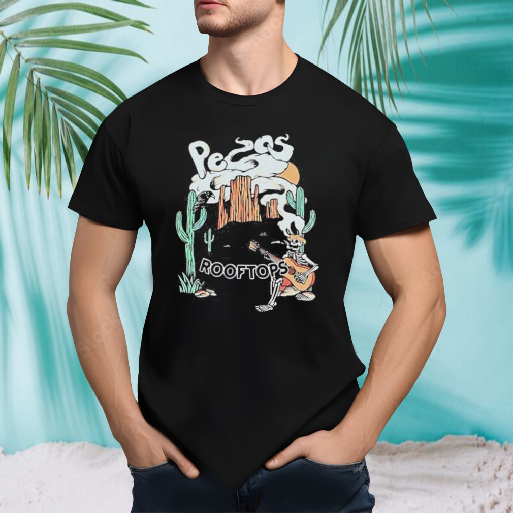 Pecos & the Rooftops Smoking Skeleton Shirt