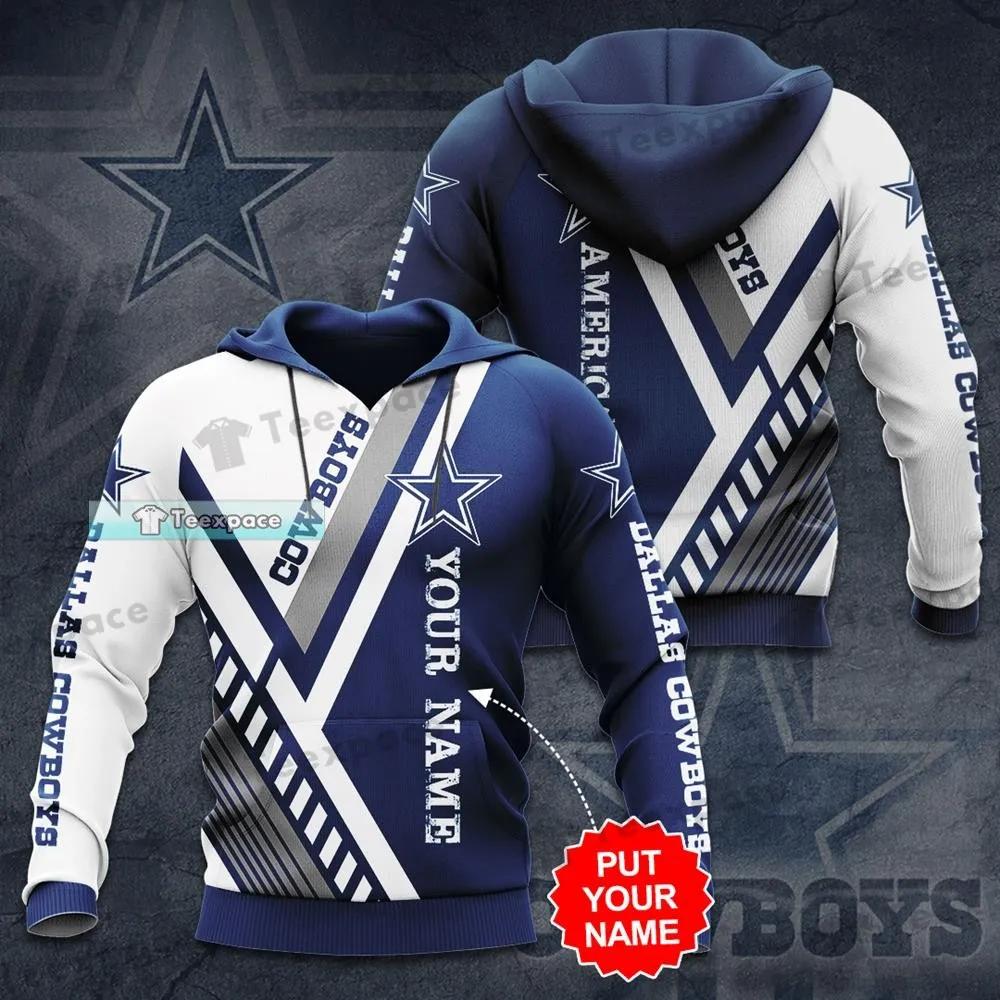 Personalized Dallas Cowboys America's Team Stripes Hoodie 2 Personalized Dallas Cowboys America's Team Stripes Hoodie