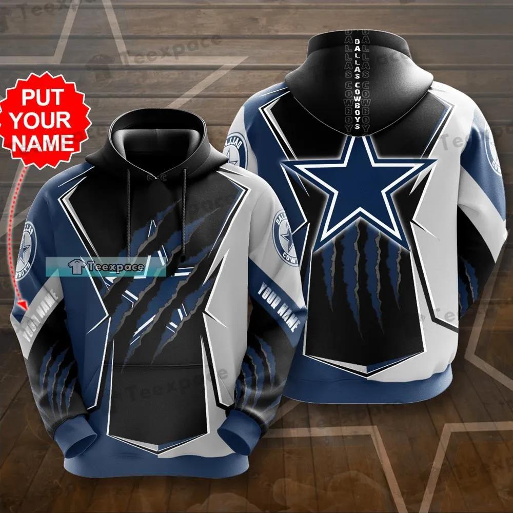 Personalized Dallas Cowboys America's Team Wild Scratches Hoodie 1 Personalized Dallas Cowboys America's Team Wild Scratches Hoodie