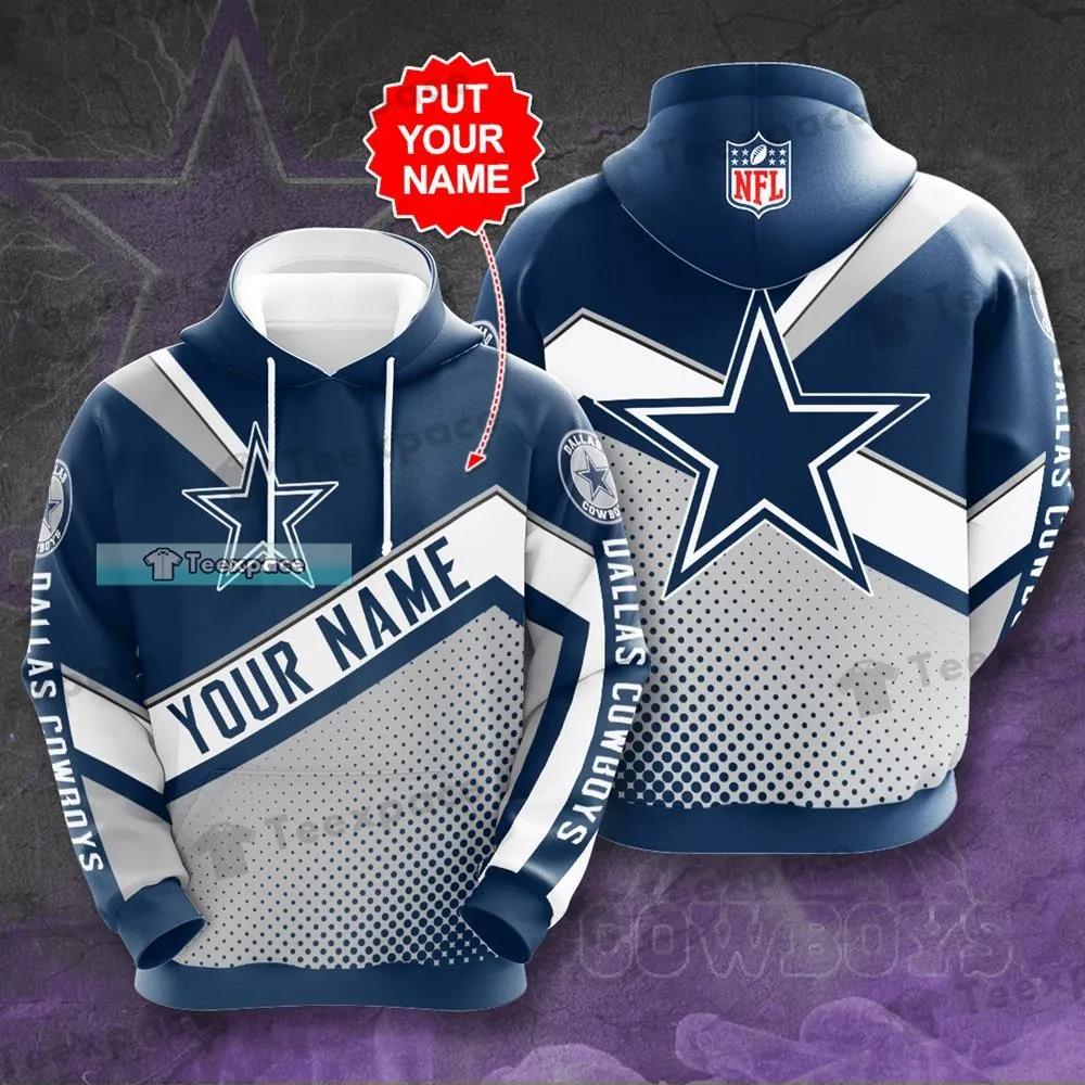 Personalized Dallas Cowboys Metal Dots Star Hoodie 2 Personalized Dallas Cowboys Metal Dots Star Hoodie