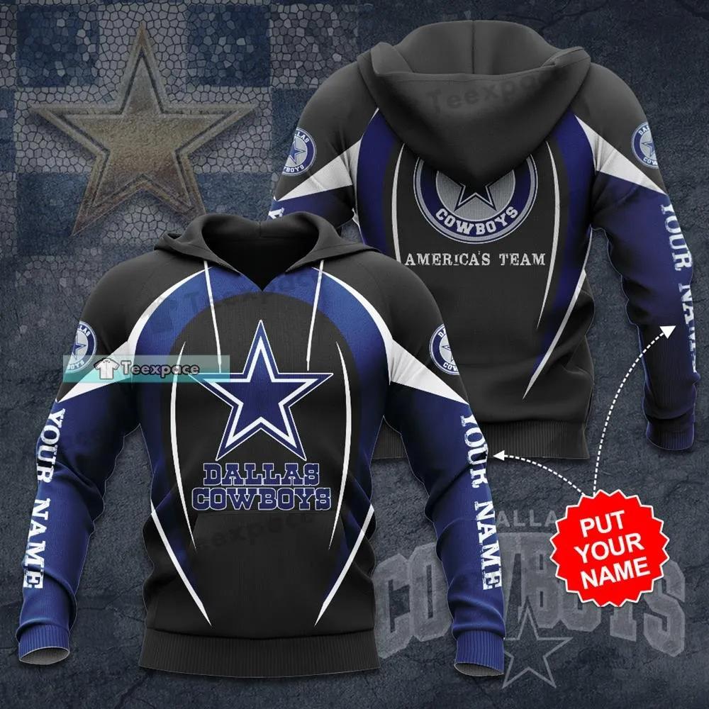 Personalized Dallas Cowboys Midnight Star Wavy Hoodie 1 Personalized Dallas Cowboys Midnight Star Wavy Hoodie