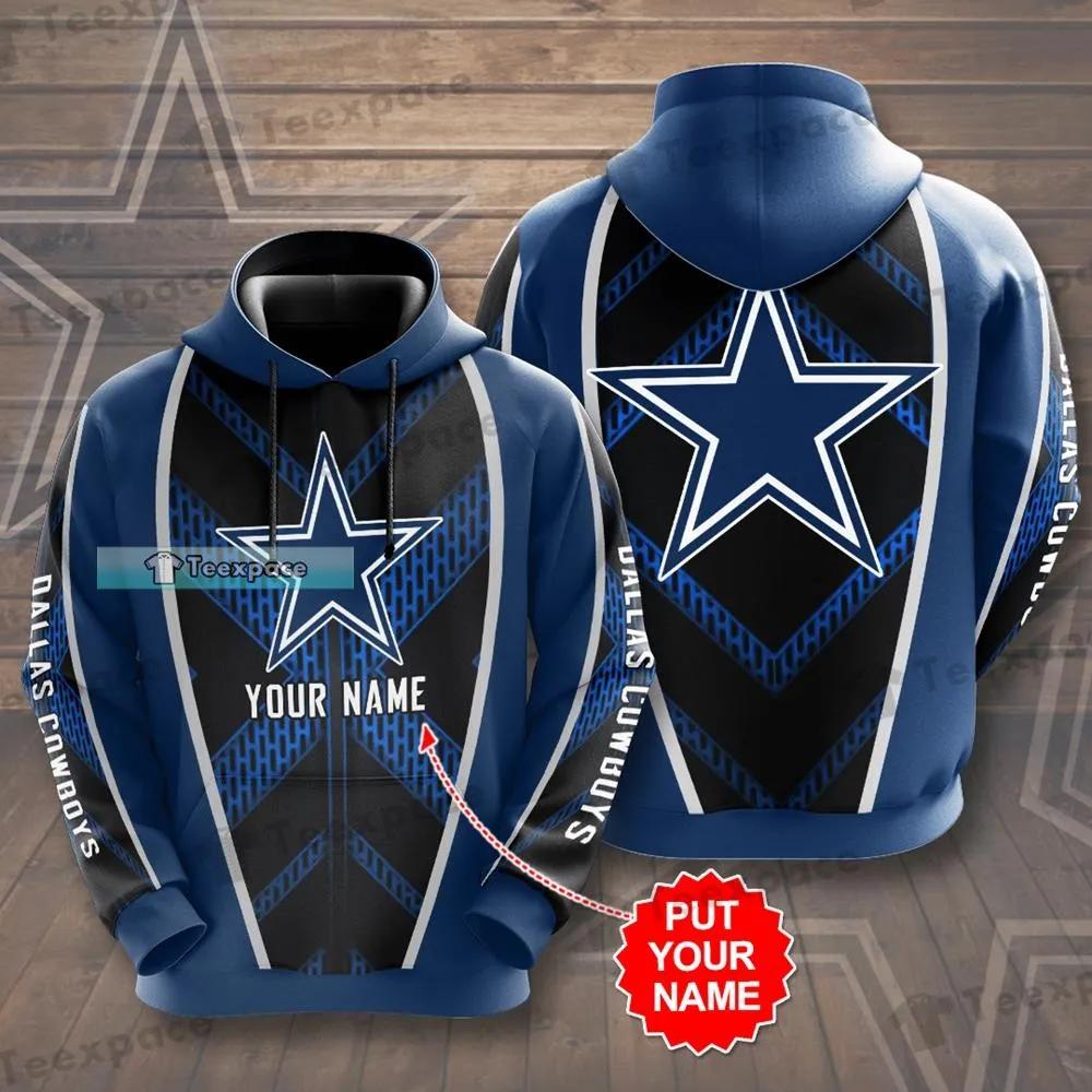 Personalized Dallas Cowboys Quadangular Blue Star Hoodie 1 Personalized Dallas Cowboys Quadangular Blue Star Hoodie