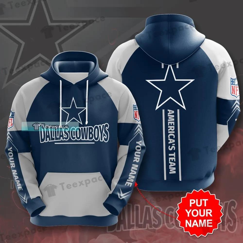 Personalized Dallas Cowboys Silver Original Hoodie 1 Personalized Dallas Cowboys Silver Original Hoodie