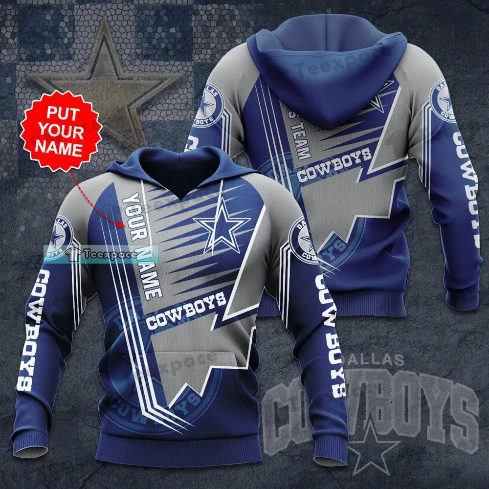 Personalized Dallas Cowboys Sliver Leather Pattern Hoodie 1 Personalized Dallas Cowboys Sliver Leather Pattern Hoodie