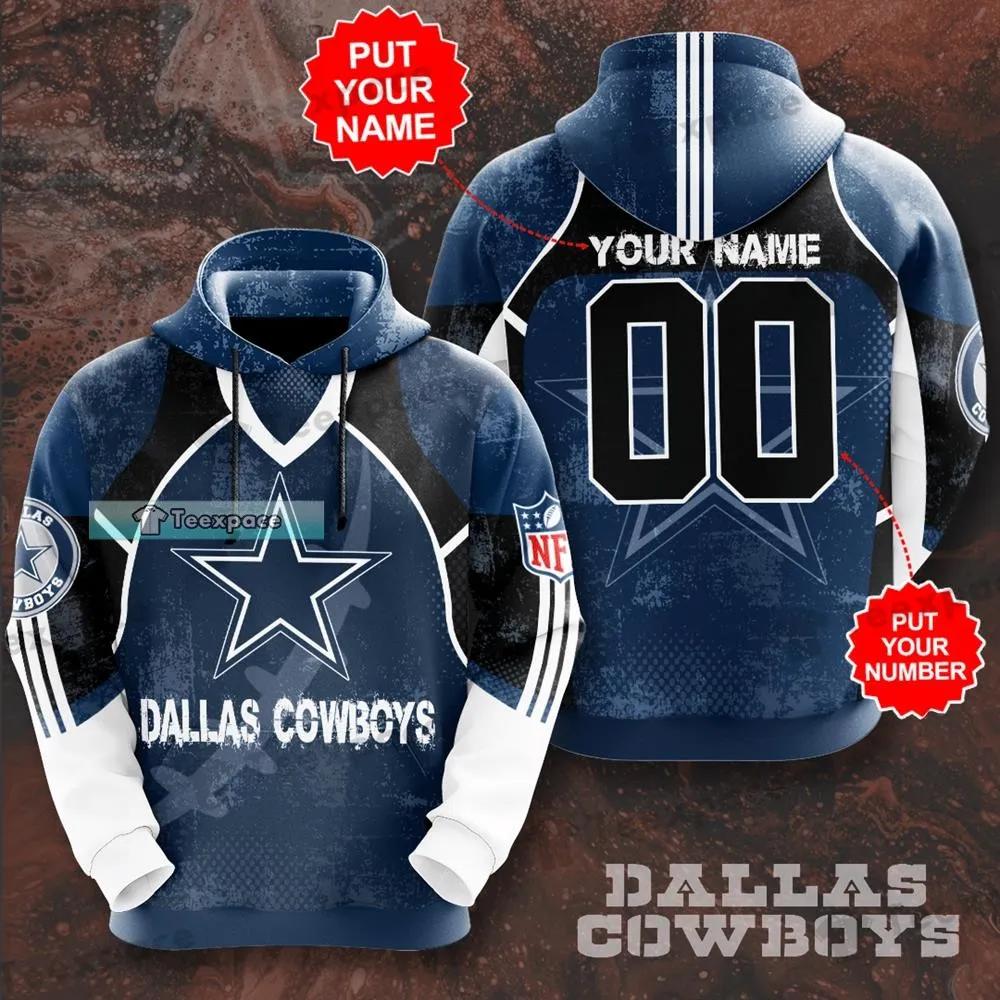 Personalized Dallas Cowboys Tristripes Vintage Hoodie 1 Personalized Dallas Cowboys Tristripes Vintage Hoodie