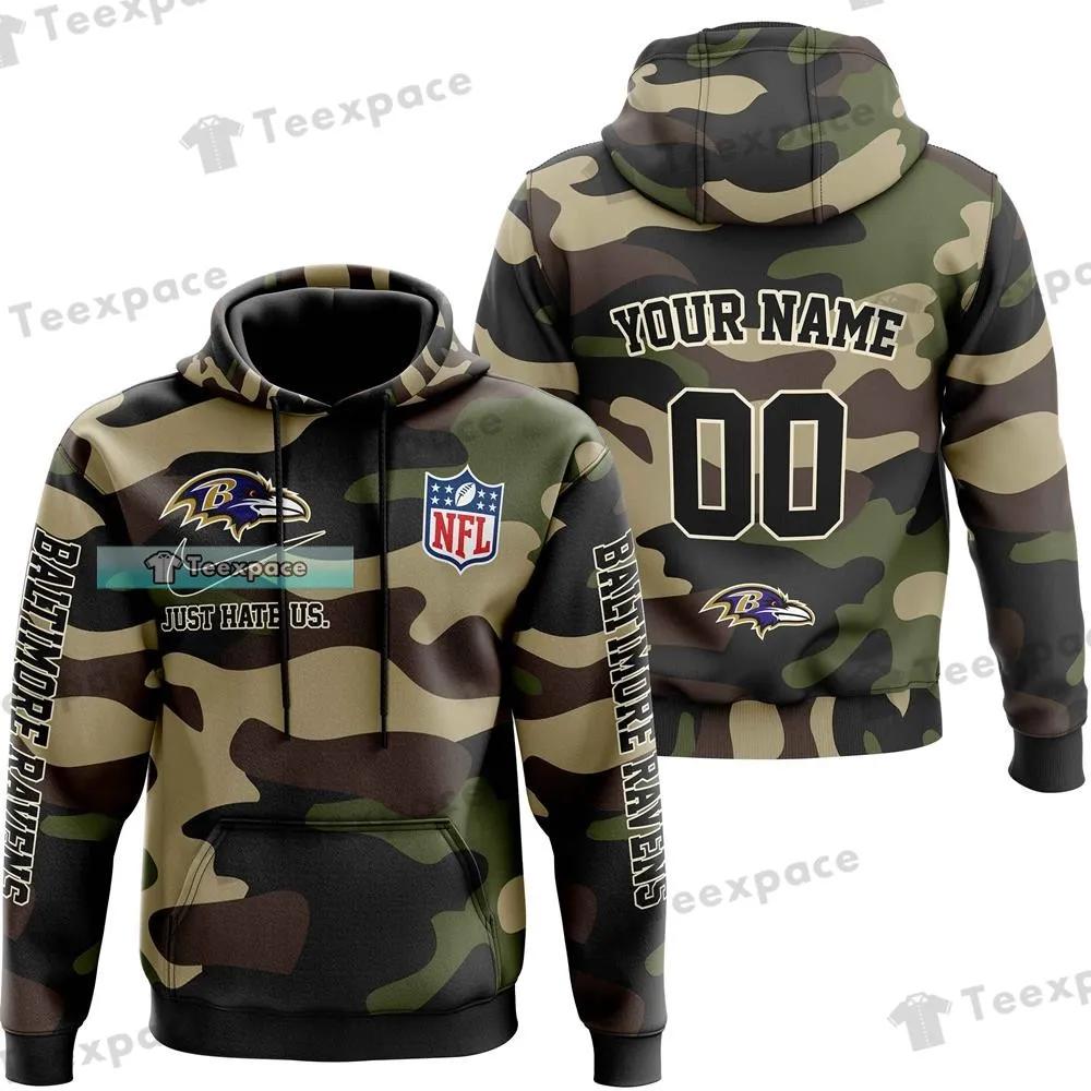Personalized Dark Camo Style Baltimore Ravens Hoodie 1 Personalized Dark Camo Style Baltimore Ravens Hoodie
