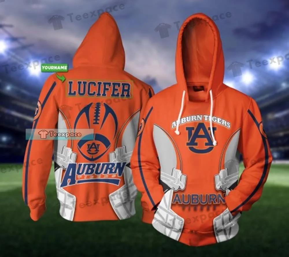 Personalized Face to Face Helmet Auburn Tigers Hoodie 2 Personalized Face to Face Helmet Auburn Tigers Hoodie