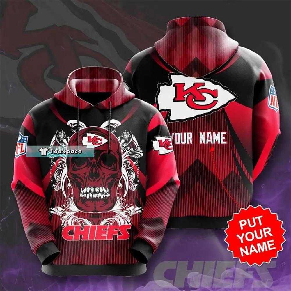 Personalized Kansas City Chiefs Sugar Skull Hoodie 1 Personalized Kansas City Chiefs Sugar Skull Hoodie
