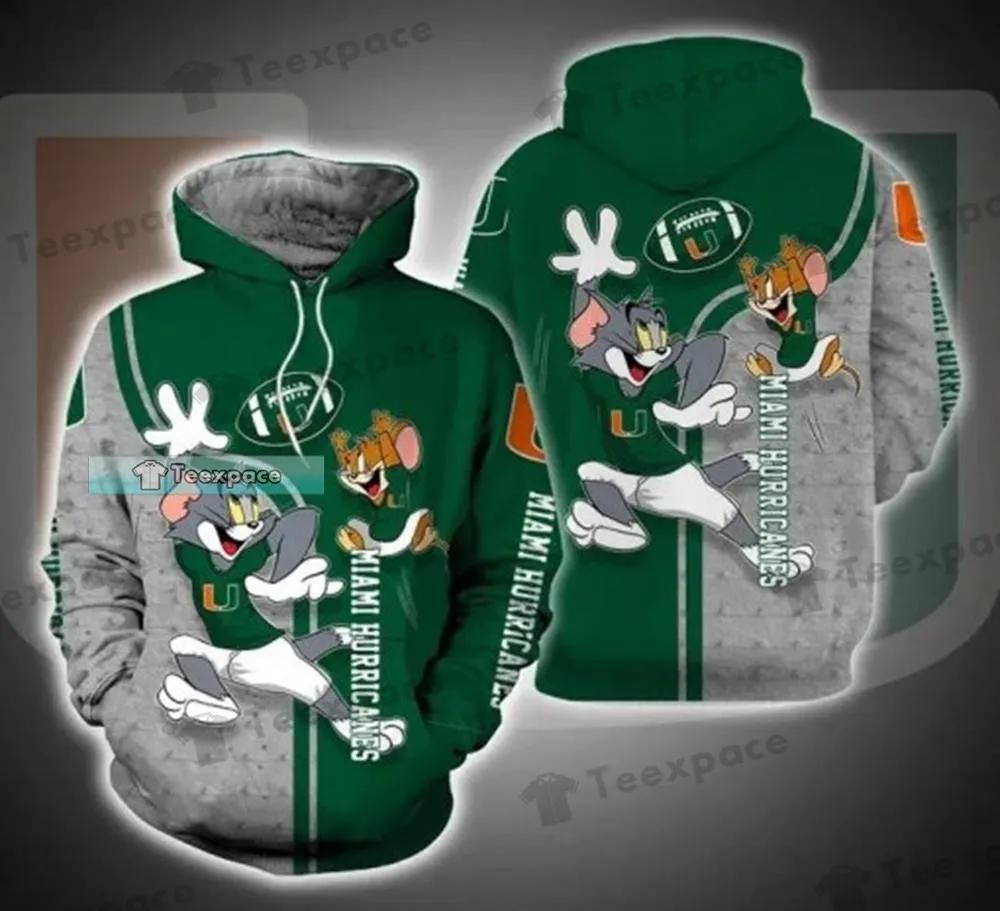 Tom And Jerry Miami Hurricanes Hoodie