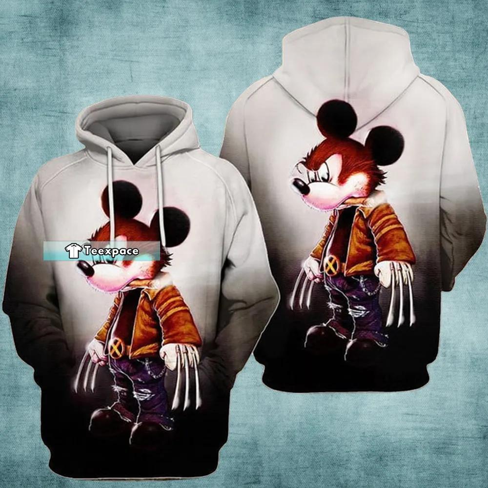 Wolverine  Mickey Hoodie Mickey Mouse Gift For Adults