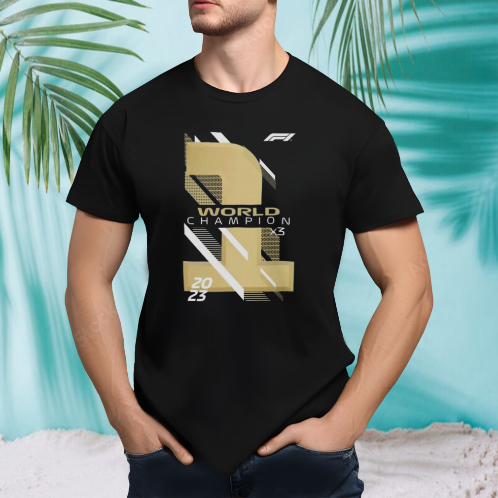 Formula 1 Champion Gold Print 2023 T-shirt
