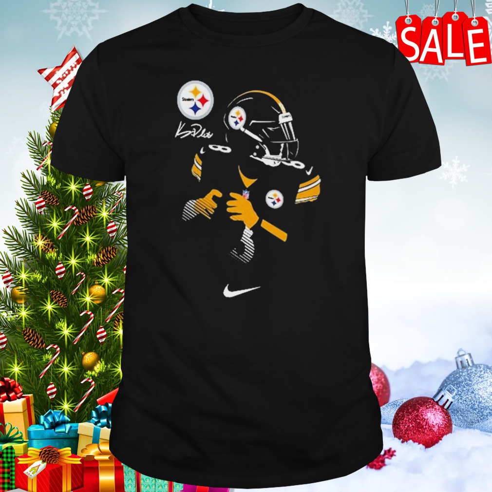 Men's Pittsburgh Steelers Kenny Pickett Nike Black Player Name & Number  T-Shirt