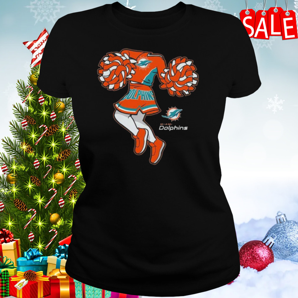 Women's Miami Dolphins Heather Aqua Deep V Neck Day Game 2 Tee Shirt