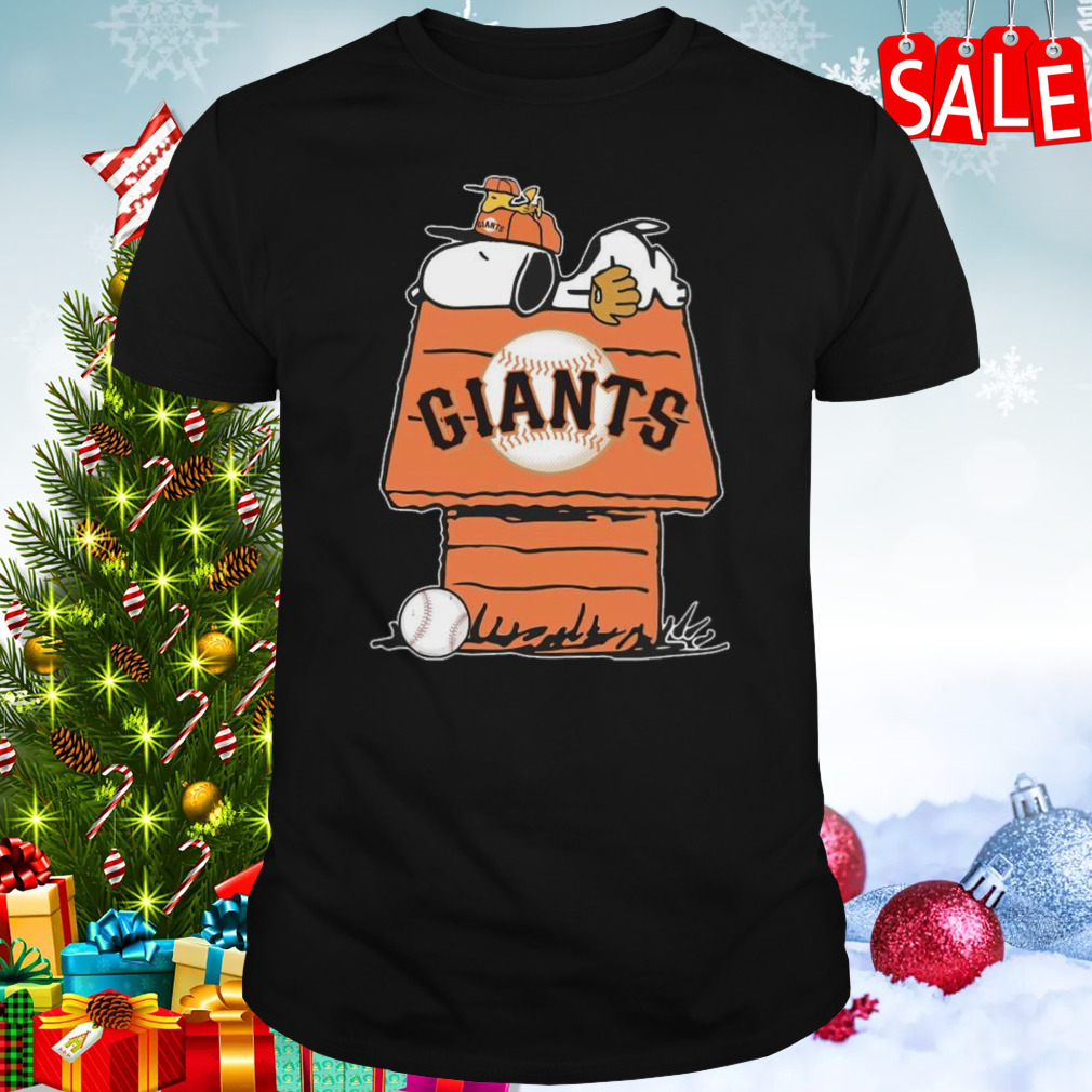 Snoopy Charlie Brown Giants Baseball MLB Shirt - Limotees