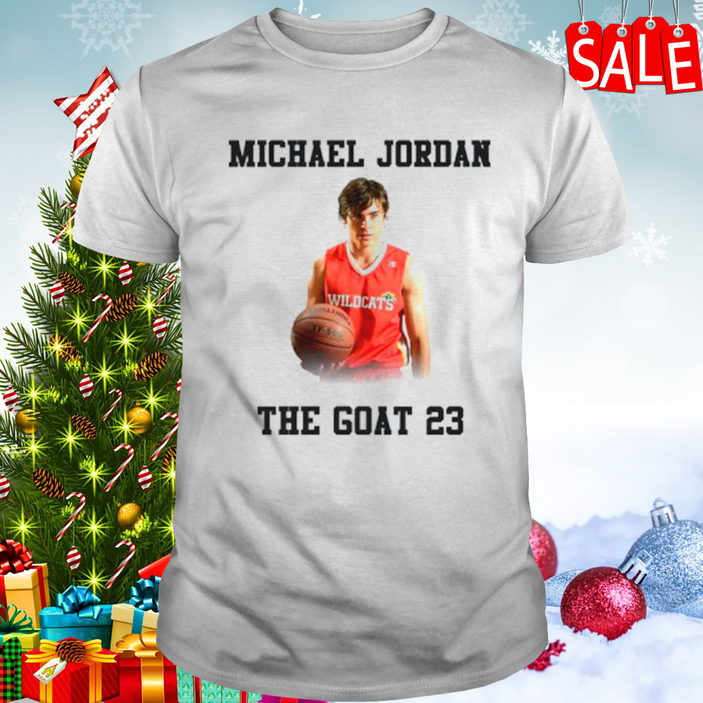 Zac Efron Michael Jordan the goat 23 shirt