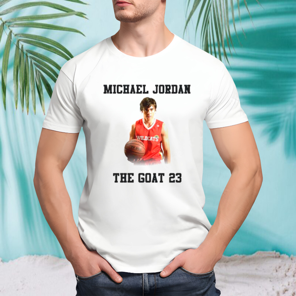 Zac Efron Michael Jordan the goat 23 shirt