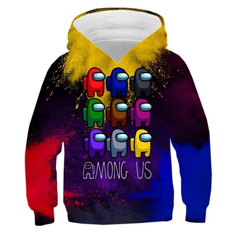 2021 Among Us New Over Print 3d Zip Hoodie