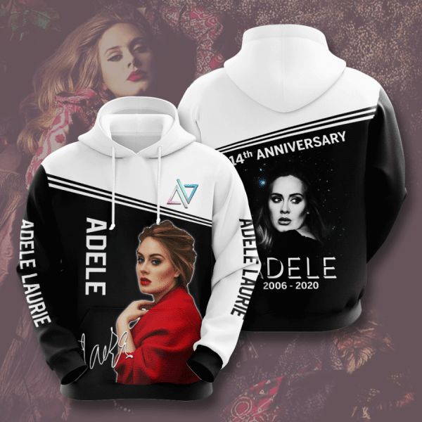 Adele 14th Anniversary 2006 2020 Signature Design Gift For Fan Custom 3d All Over Printed Hoodie