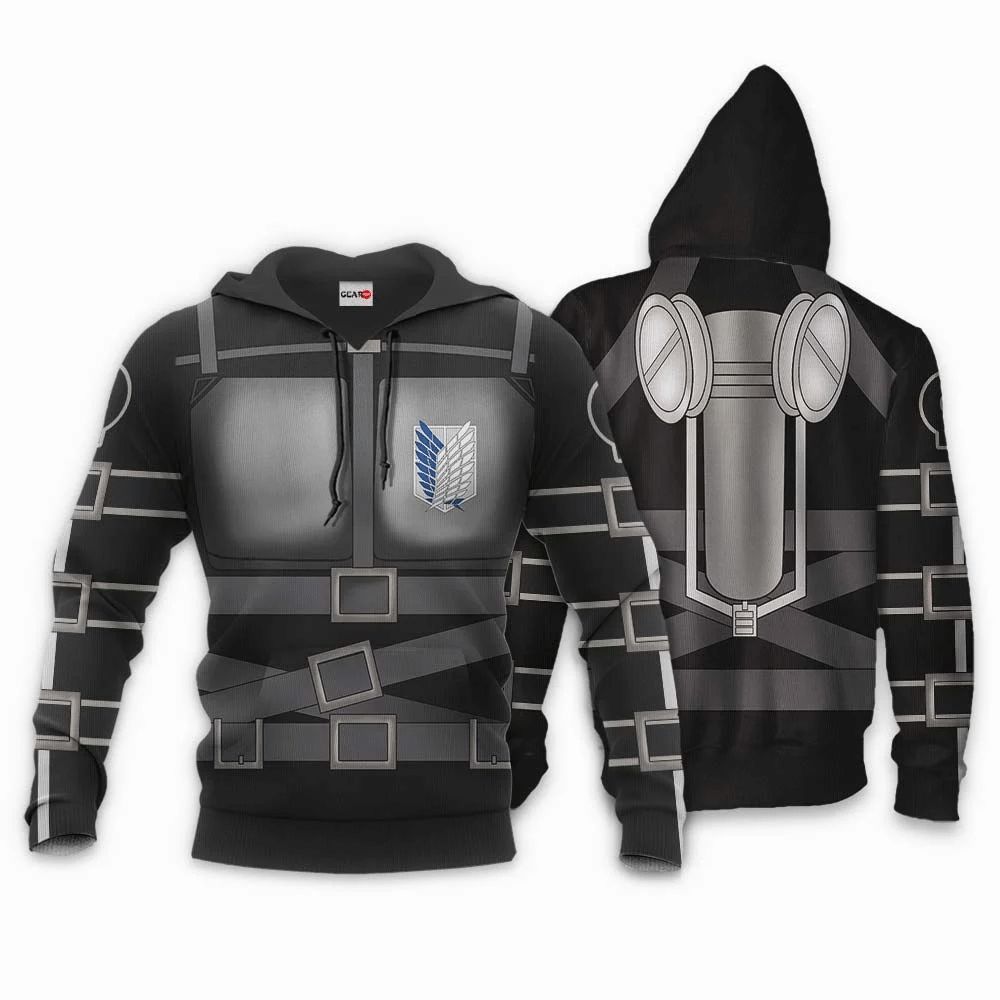 Aot New Suit Anime Manga Shingeki No Kyojin Attack On Titan 3d Zip Hoodie