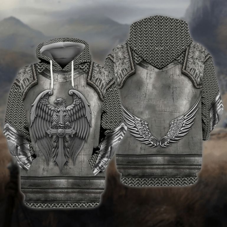 Armor Eagle 1 Gift 3d Zip Hoodie