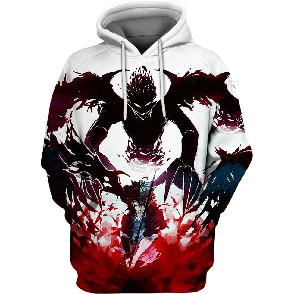 Asta Demon Form Over Print 3d Zip Hoodie