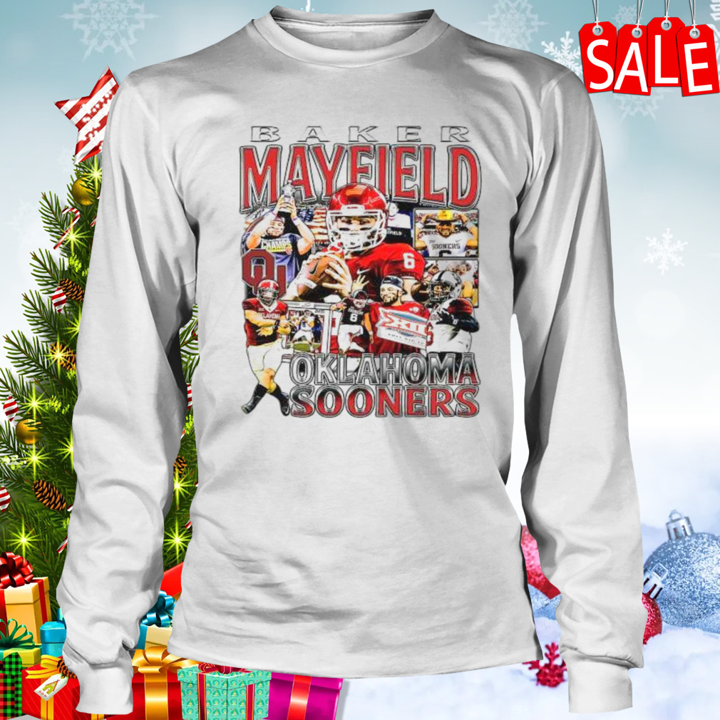 Baker Mayfield 6 Oklahoma Sooners football player Vintage shirt