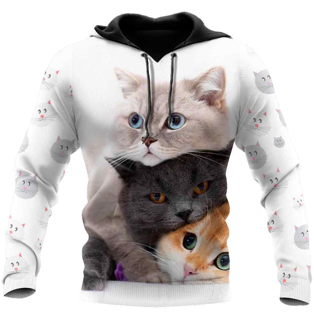 British Shorthair Cat All Over Printed Hoodie For Men and Women