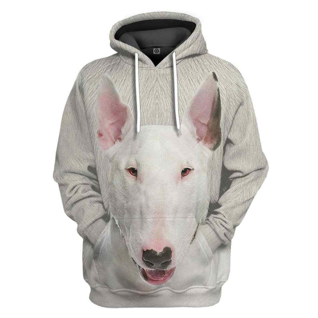 Bull Terrier Dog Front And Back All Over Print Unisex Hoodie For Dog Lovers