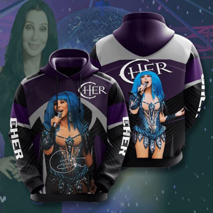 Cher Signature Design Gift For Fan Custom 3d All Over Printed Hoodie