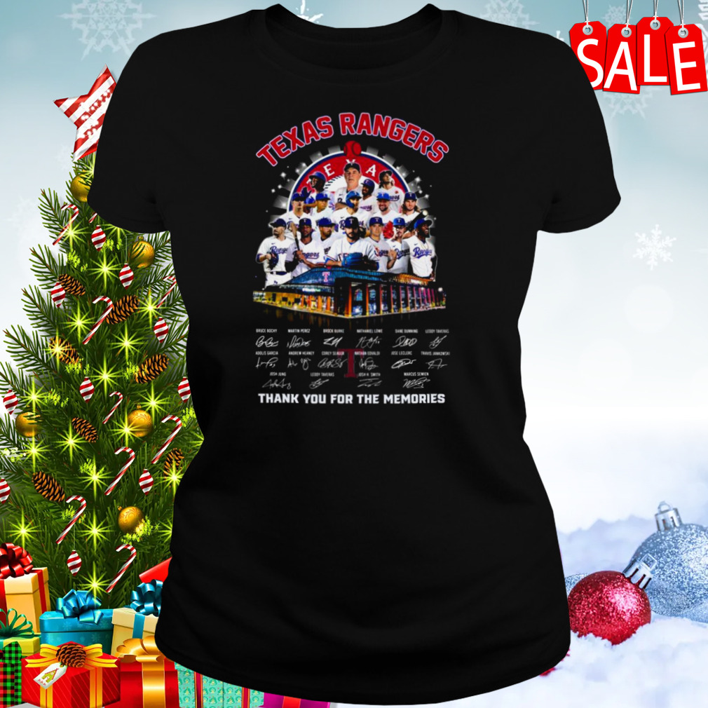 Texas Rangers Players 2023 Thank You For The Memories Signatures Shirt