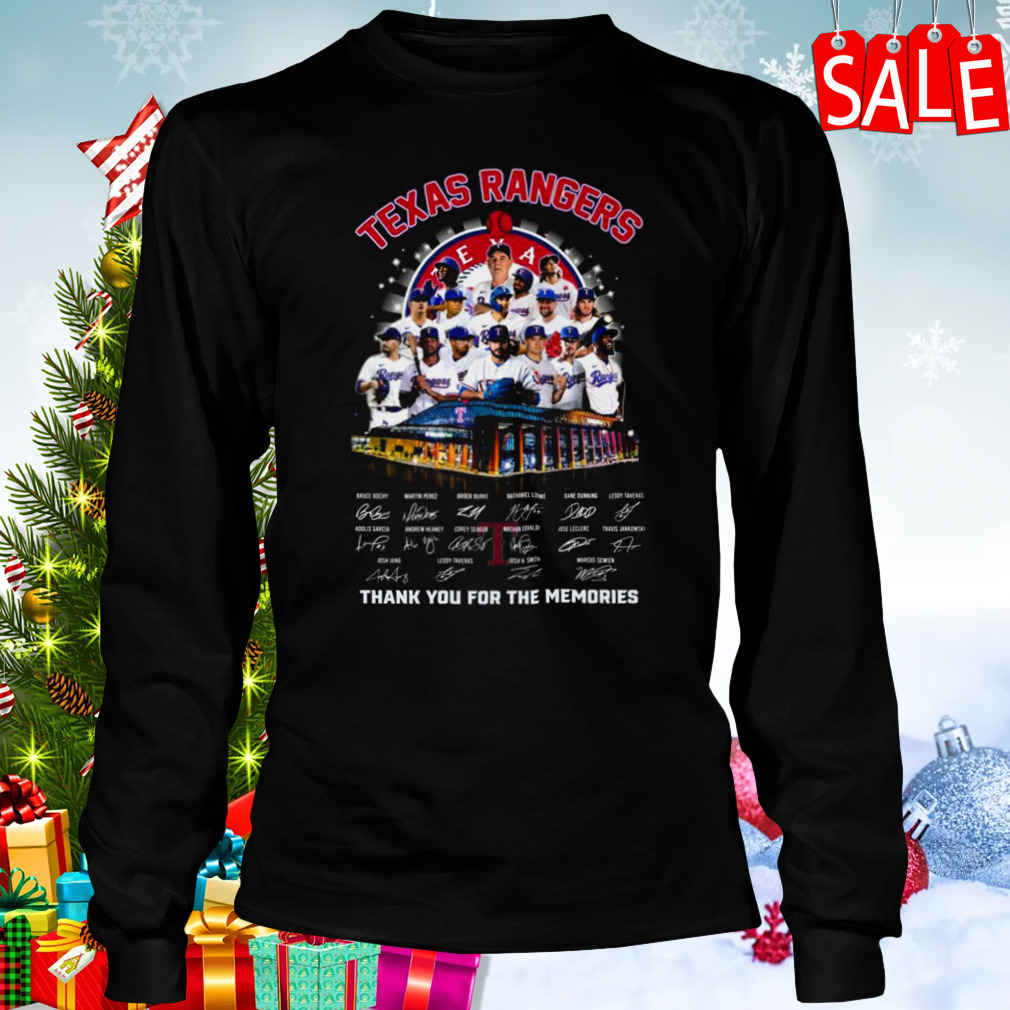 Texas Rangers Players 2023 Thank You For The Memories Signatures Shirt