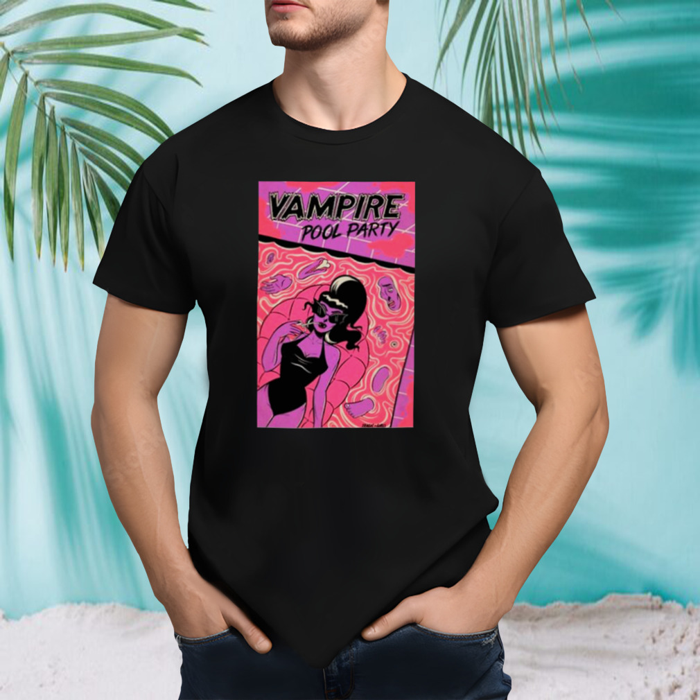 Vampire pool party shirt