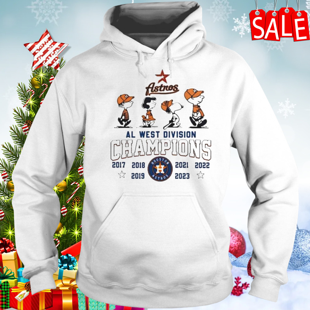 Peanuts Snoopy And Friend Houston Astros 2017-2023 Al West Division  Champions Shirt, hoodie, sweater, long sleeve and tank top